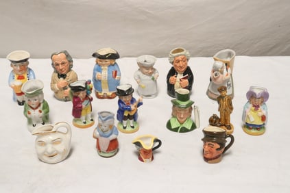 Approx. 25 small character mugs