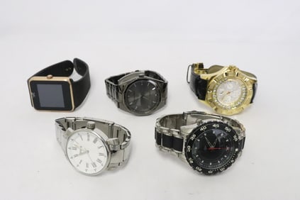 5 men's wrist watches
