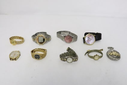 9 watches, condition unknown