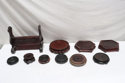 Lot of wood stands