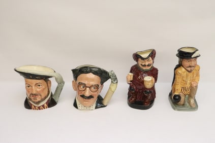 4 Royal Doulton character jars