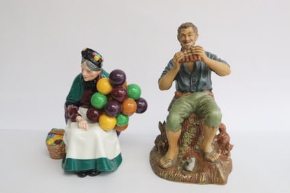 2 Royal Doulton figures