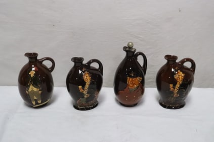 4 Royal doulton decanters