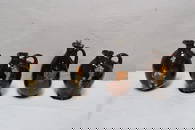 4 Royal doulton decanters