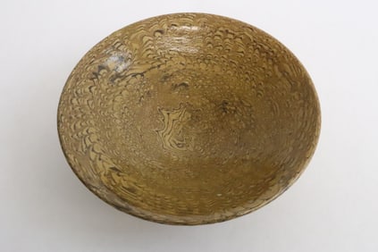 A marbled bowl