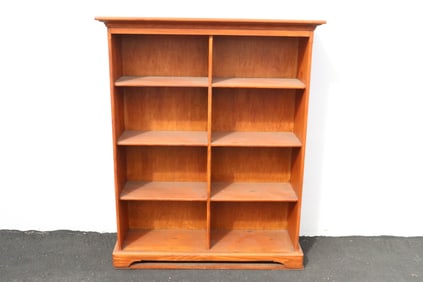 A maple/ pine bookcase