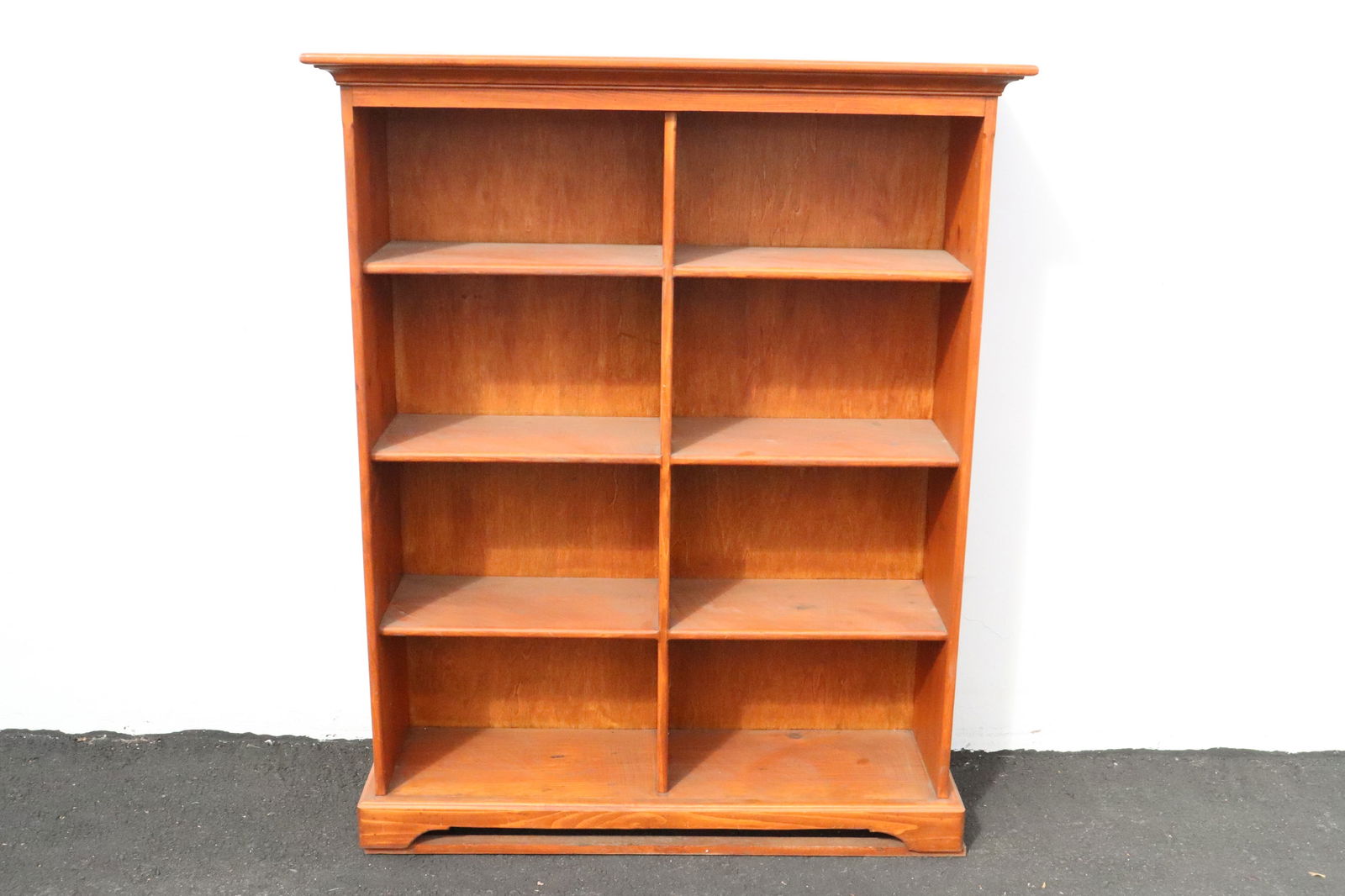 A maple/ pine bookcase: A maple/ pine bookcase, 54.8"x44.5"x12.75"