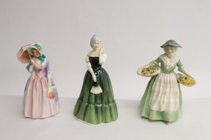 3 Royal Doulton figures