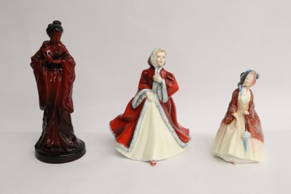 3 Royal Doulton figures
