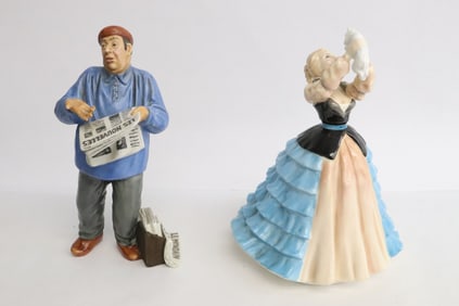 2 Royal Doulton figures