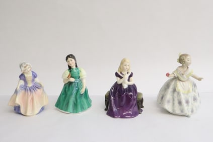 4 Royal doulton figures