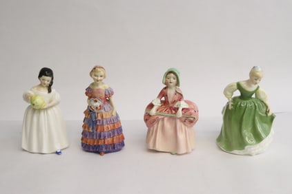 4 Royal doulton figures