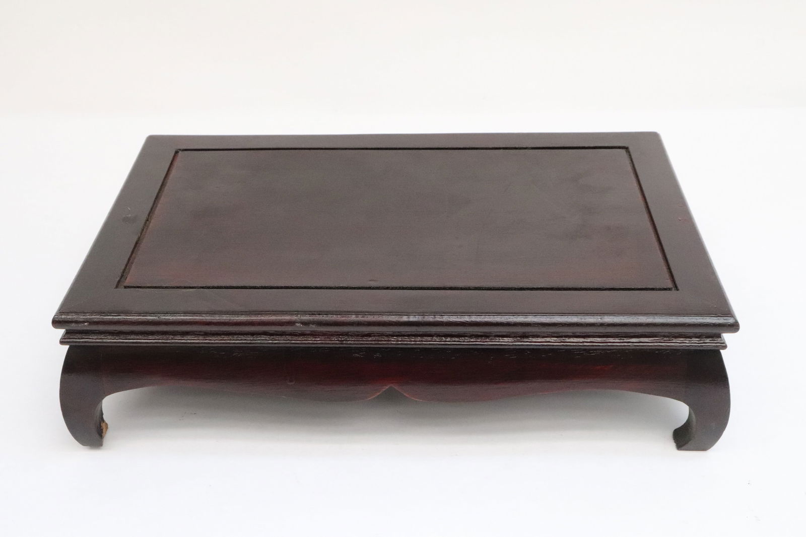 Rosewood table top platform stand (1 of 5)