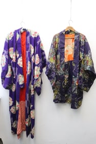 2 Japanese silk kimonos