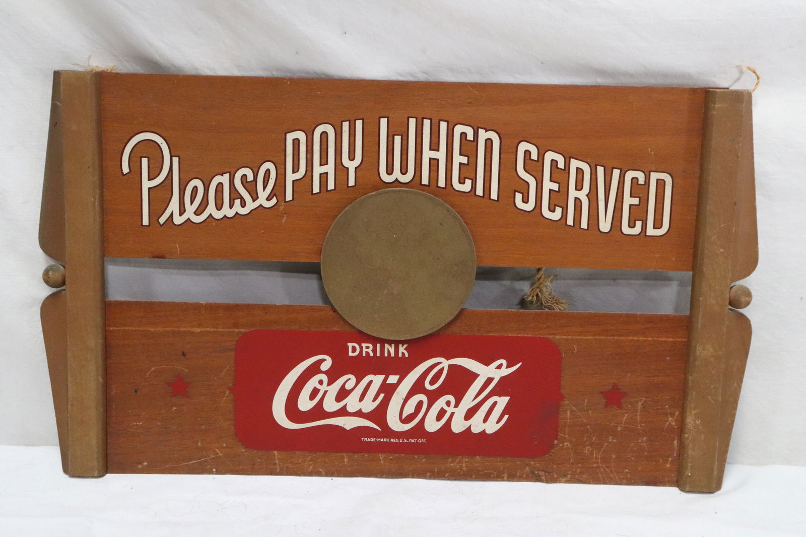 Coca Cola advertisement wood board (1 of 6)