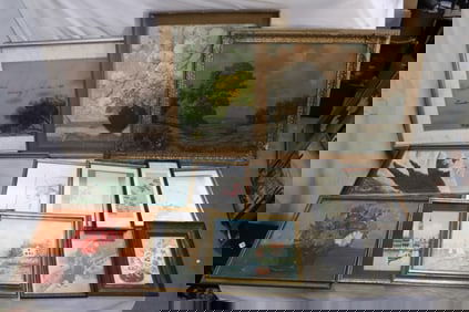 Lot of paintings and prints