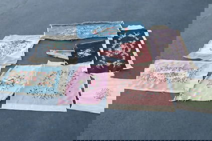 9 needle point panels