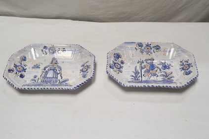 2 Talavera, Spain earthenware platters