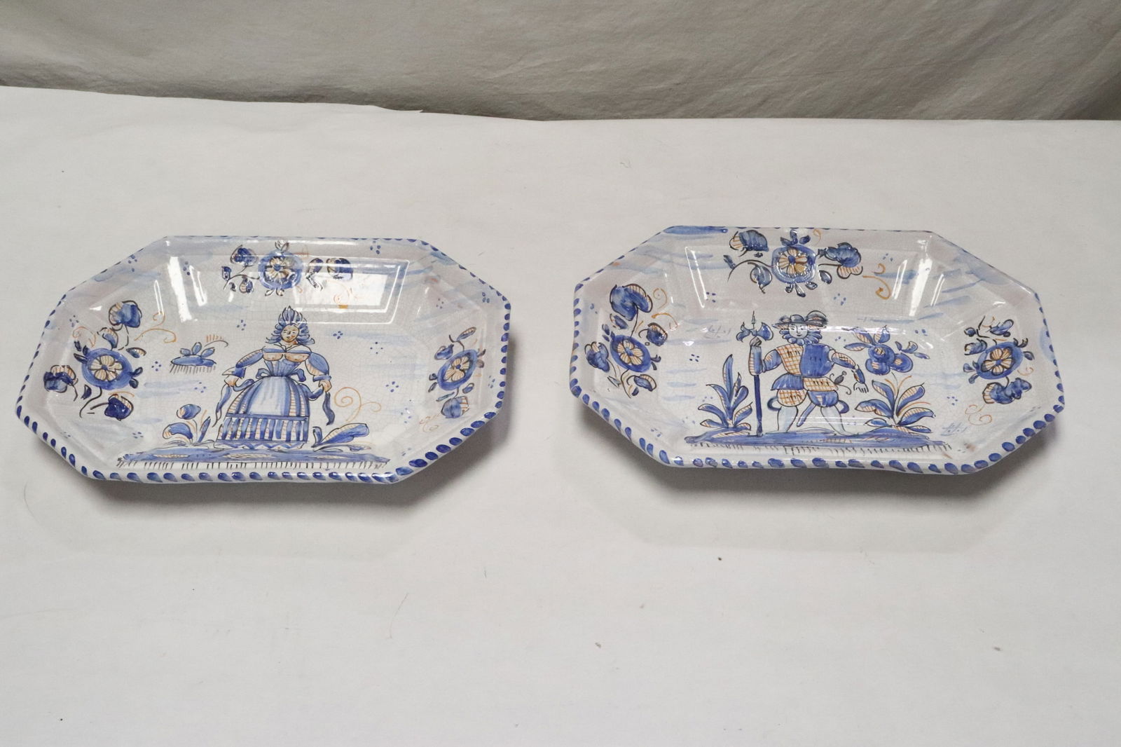 2 Talavera, Spain earthenware platters: 2 Talavera, Spain earthenware platters, 2.15"x10.35"x14.5" ea