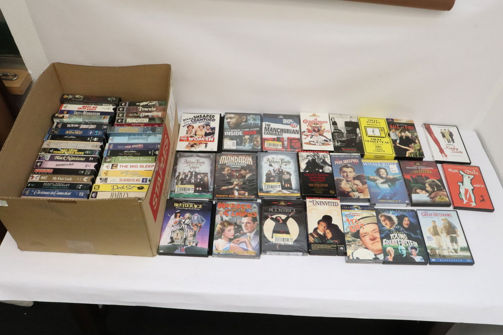 Approx. 15 DVDs, & over 45 classic title VHS tapes (1 of 10)