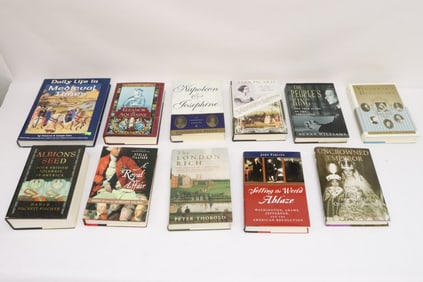 11 titles of books, most in history subject