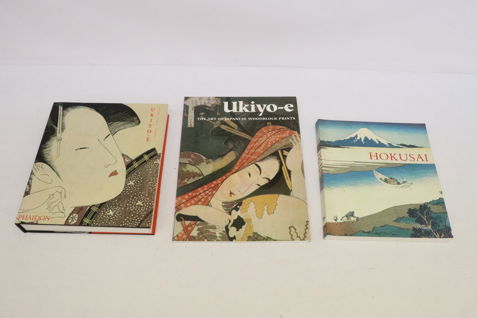 3 titles of Japanese woodblock prints: 3 titles of Japanese woodblock prints
