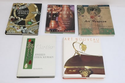 5 titles of art nouveau, Tiffany, Cartier