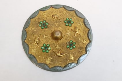Parcel gilt bronze mirror