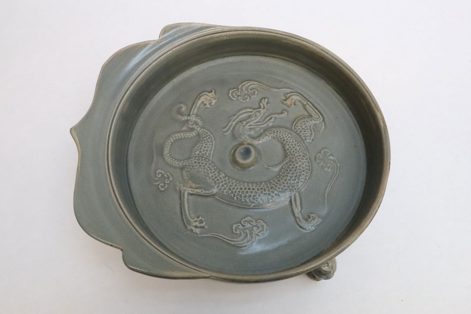 Chinese grey glazed porcelain brush wash (1 of 8)