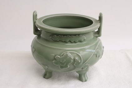 Chinese celadon tripod censer