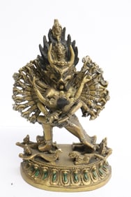 Fine bronze sculpture of deity