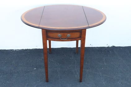 Ethan Allen inlaid pembroke table