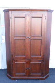 A corner cabinet