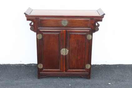 Chinese rosewood altar cabinet