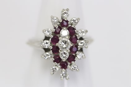 14K W/G diamond ring