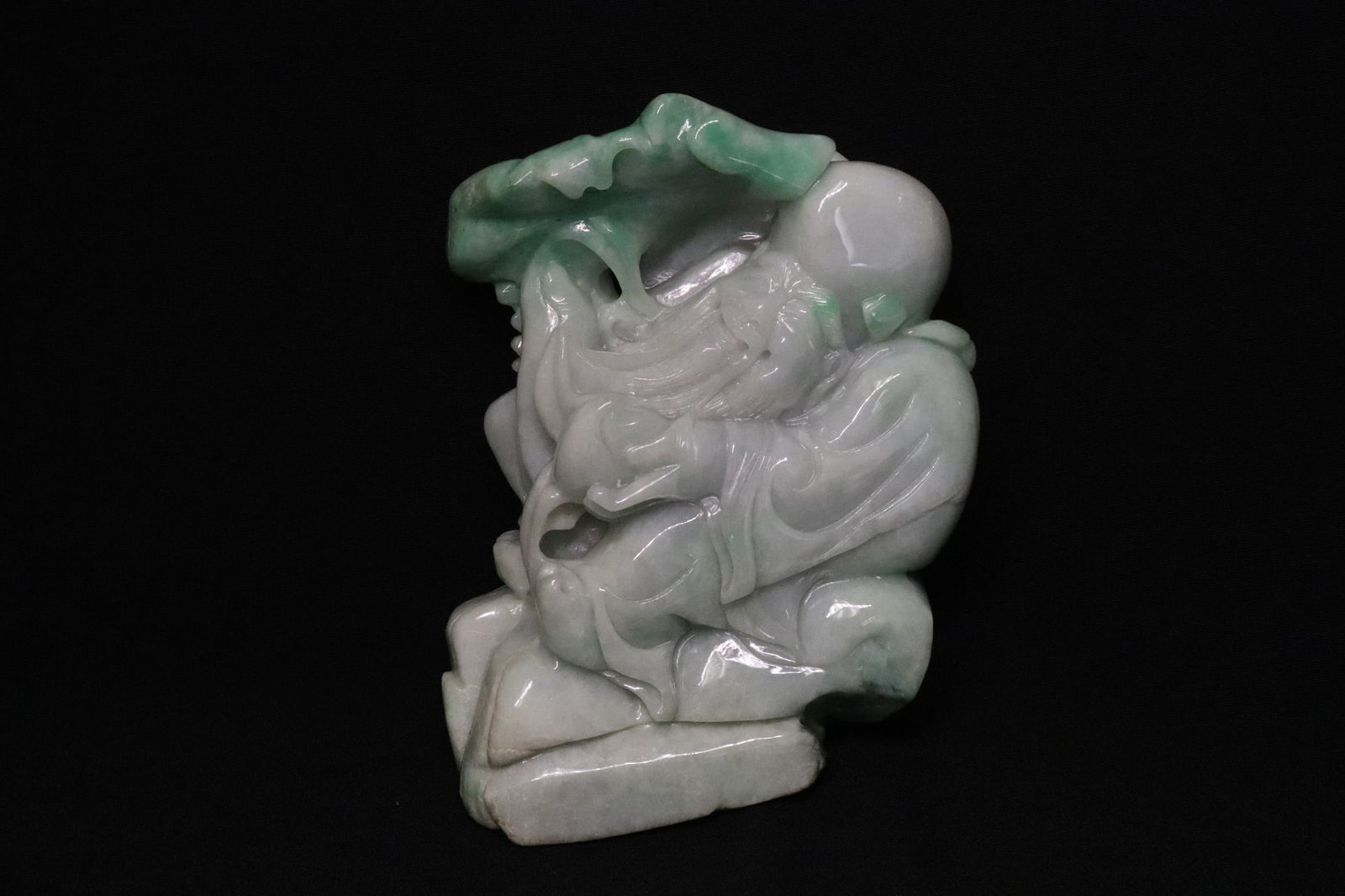 jadeite carved god of longevity w/ GIA certificate (1 of 10)