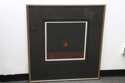 Li Yanpeng wood cut in color, c1990, signed