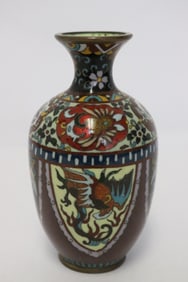Japanese 19th century cloisonne vase