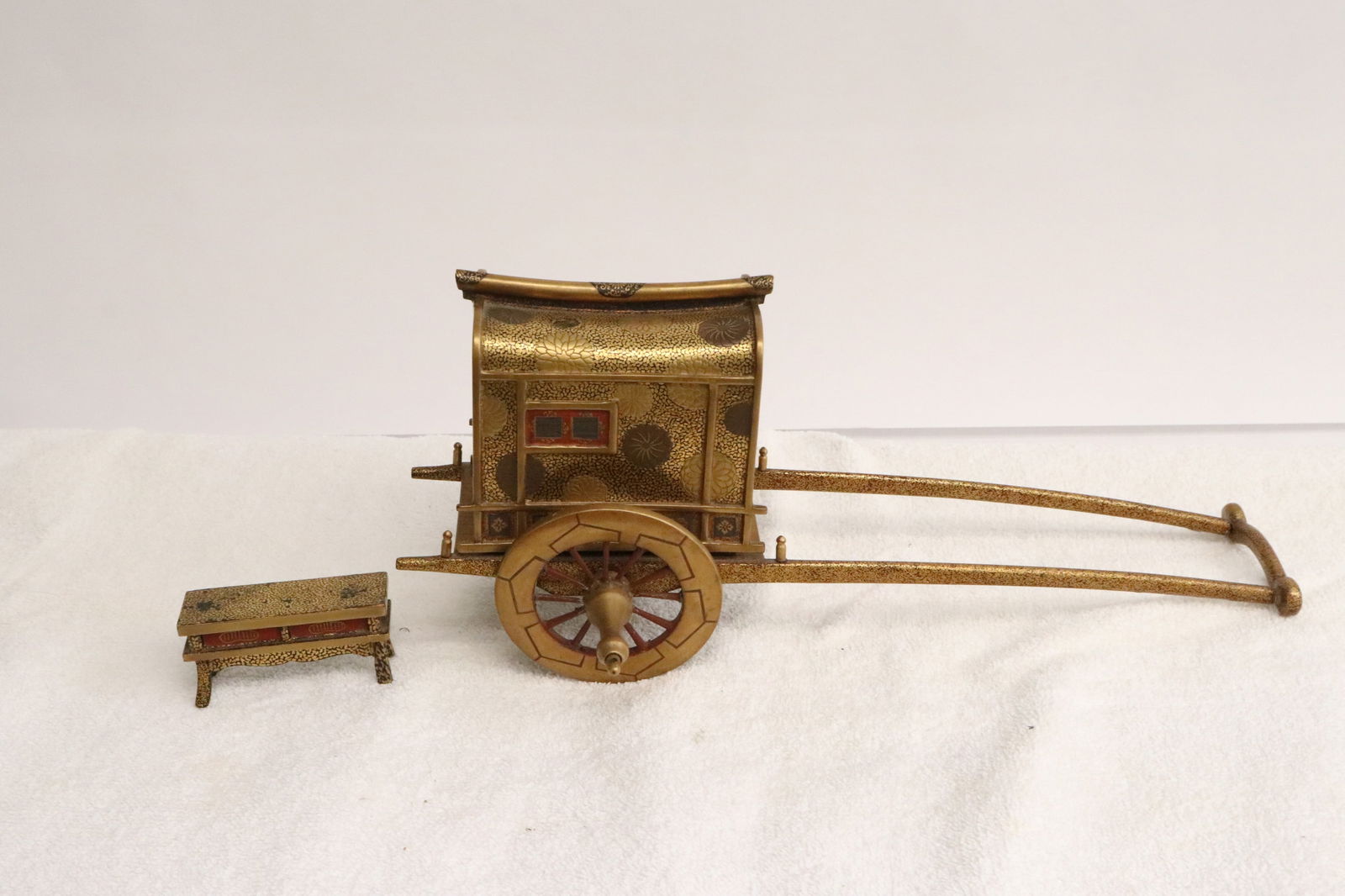 Japanese 19th c. lacquer censer w/ incense stand (1 of 15)