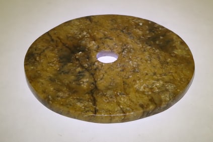 Chinese archaic jade disc, c1000BC