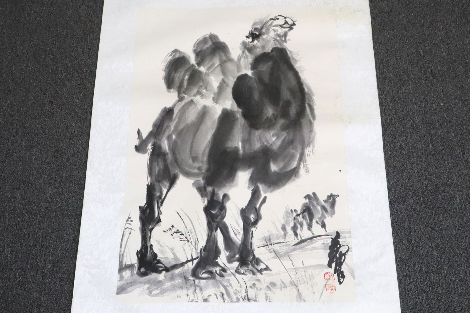 Zhou Huang watercolor on paper "camel" (1 of 8)