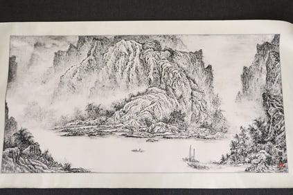 Zhaotang Liang watercolor "landscape"