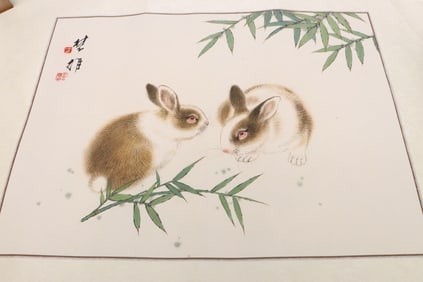 Fang Chuxiong watercolor "rabbit"