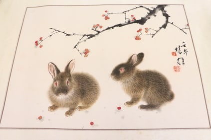 Fang Chuxiong watercolor "rabbi"