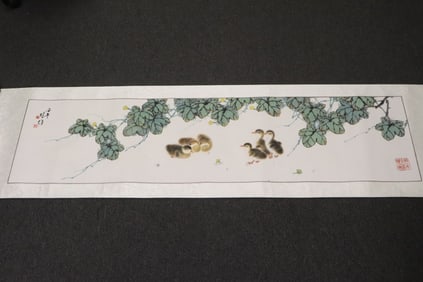 Fang Chuxiong watercolor "duckling"