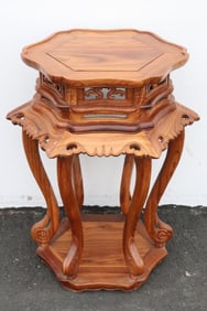 A huanghuali wood pedestal stand