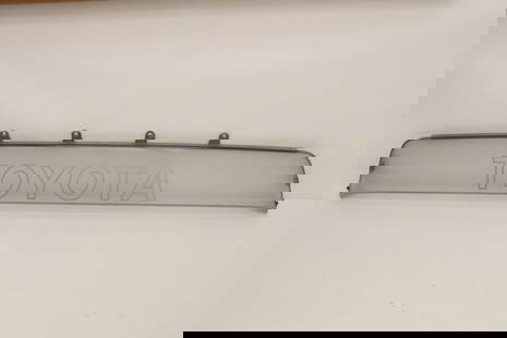 An old Toyota bumper (?): An old Toyota bumper (?), 43"x5.5"x1.1"