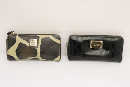 2 lady's wallet purses