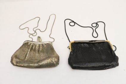 2 vintage deco style evening bags