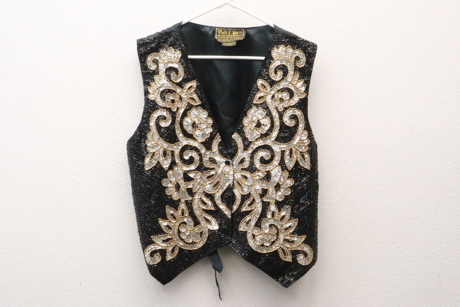A fancy lady's sequin vest (1 of 9)